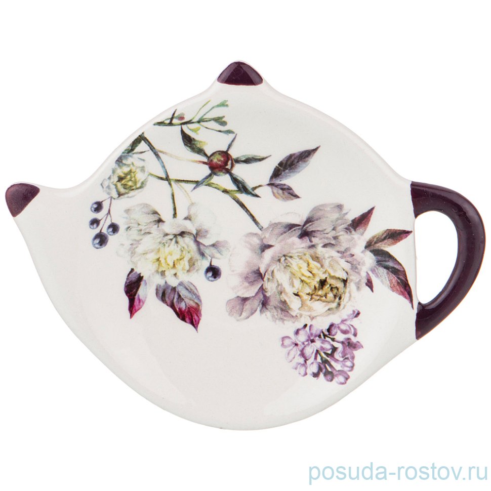 Подставка для чайного пакетика 12 х 8,5 х 1,5 см "Пурпур" / 226094