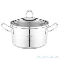 Кастрюля 18 x 10 см со стеклянной крышкой 2,3 л Agness / 339523