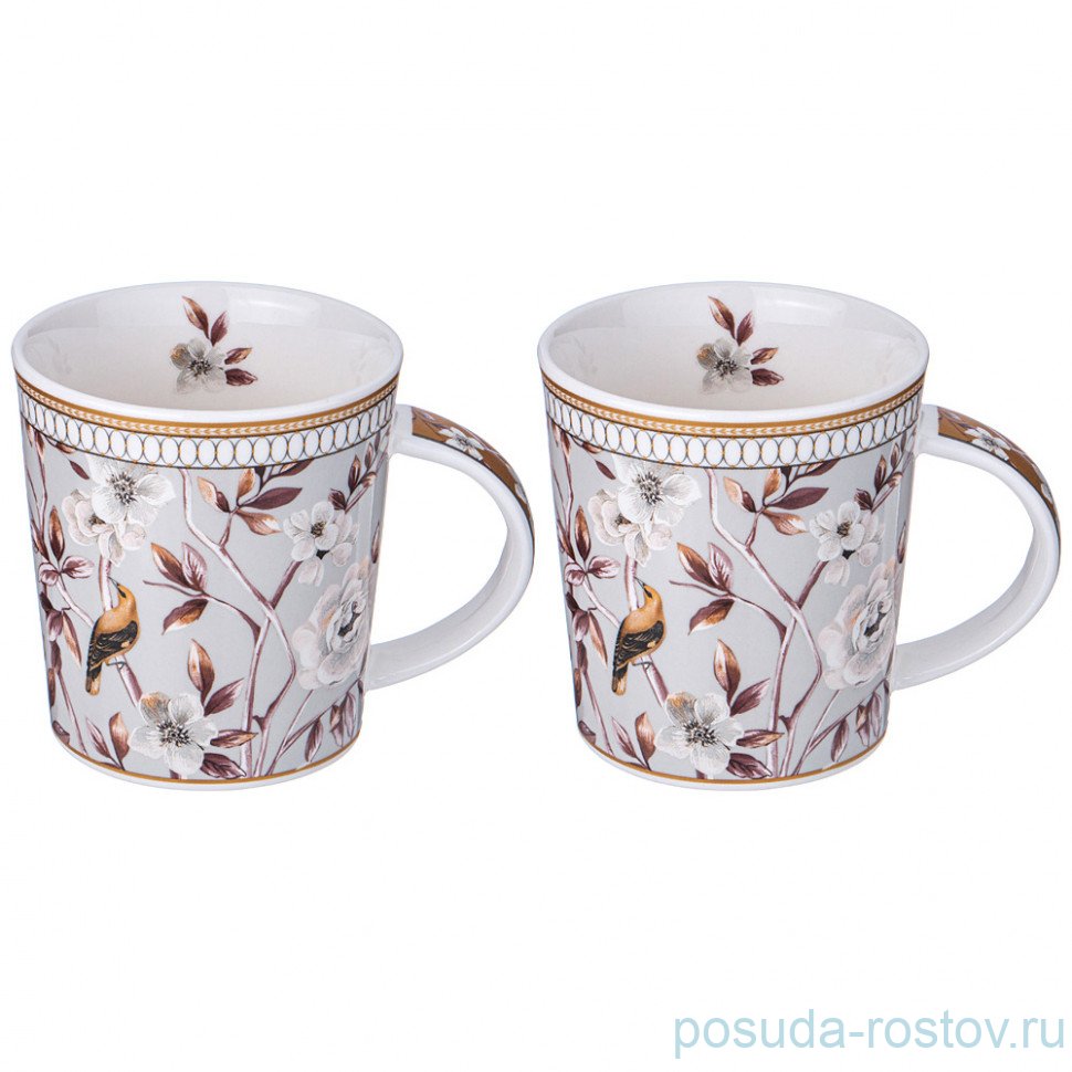 Набор кружек 350 мл 2 шт серые "Compliment" / 340534