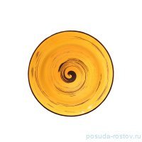 Тарелка 25,5 см глубокая жёлтая &quot;Spiral&quot; / 261610