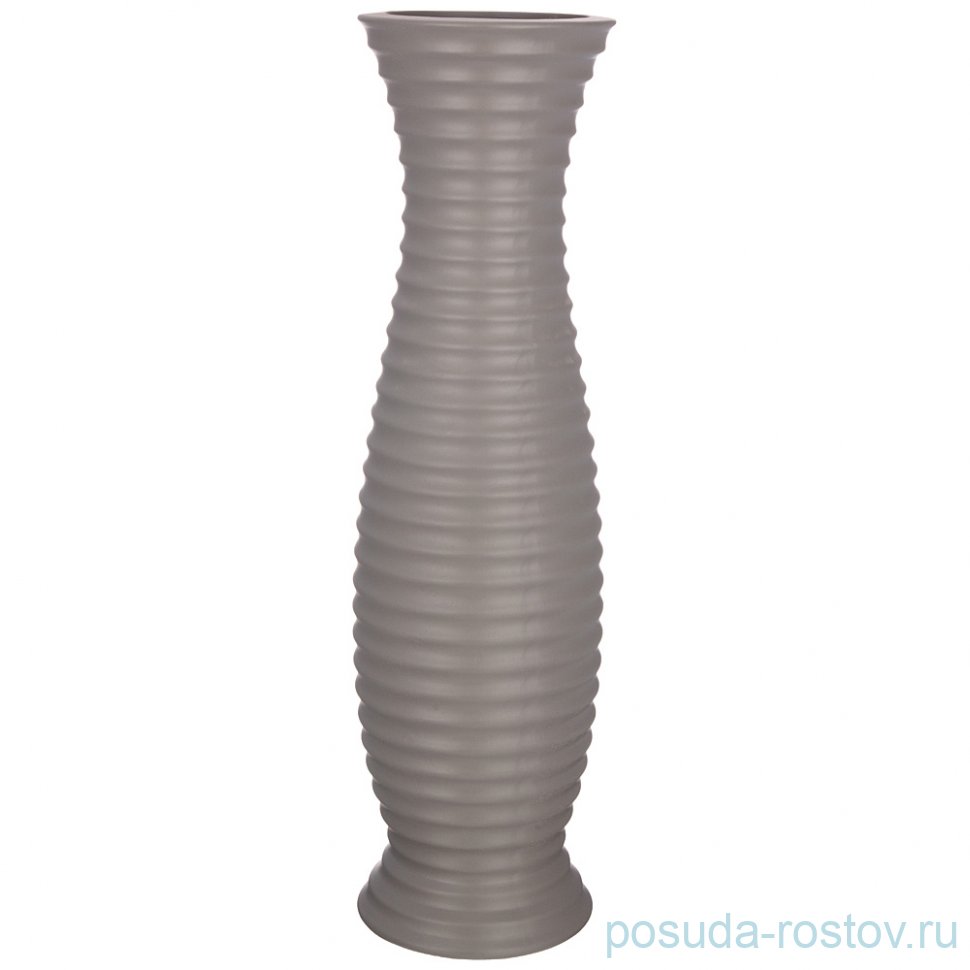 Ваза для цветов 58 см напольная "Матовый коричневый" / 233287