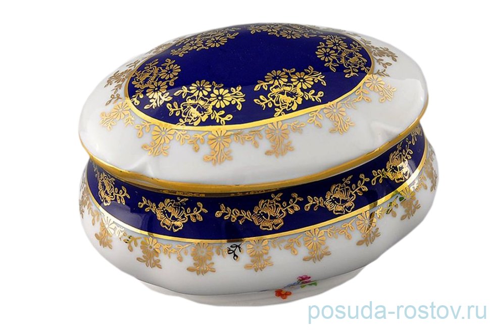 Шкатулка 11 см овальная Leander "Мэри-Энн /Полевой цветок /Кобальт" / 157816 Шкатулка 11 см овальная Leander "Мэри-Энн /Полевой цветок /Кобальт" / 157816