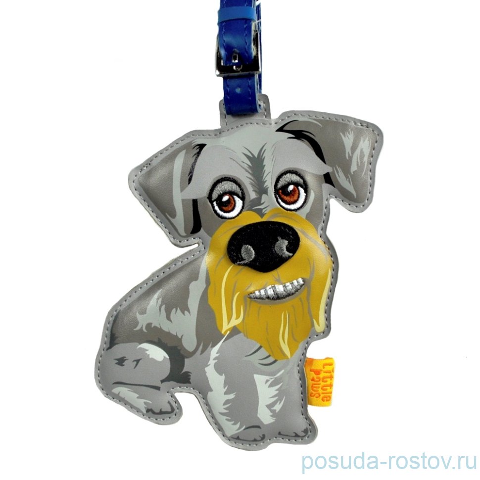 Кожаный брелок на сумку  Arora Design "Schnauzer" / 144005