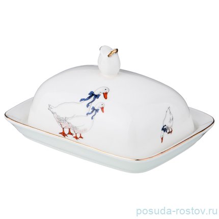 Маслёнка 17 х 13 х 8 см &quot;Гуси&quot; / 244299