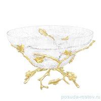 Ваза для фруктов н/н &quot;Лист орхидея&quot; золото / 333838