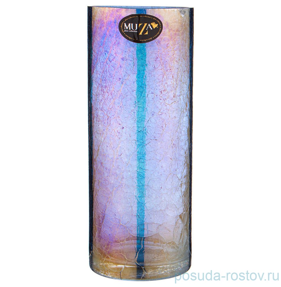 Ваза для цветов 12 х 30 см "Cracle blue" / 312846 Ваза для цветов 12 х 30 см "Cracle blue" / 312846