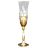 Бокал для шампанского 190 мл 1 шт &quot;Анжела /Лепка с золотом&quot; E-V / 139674