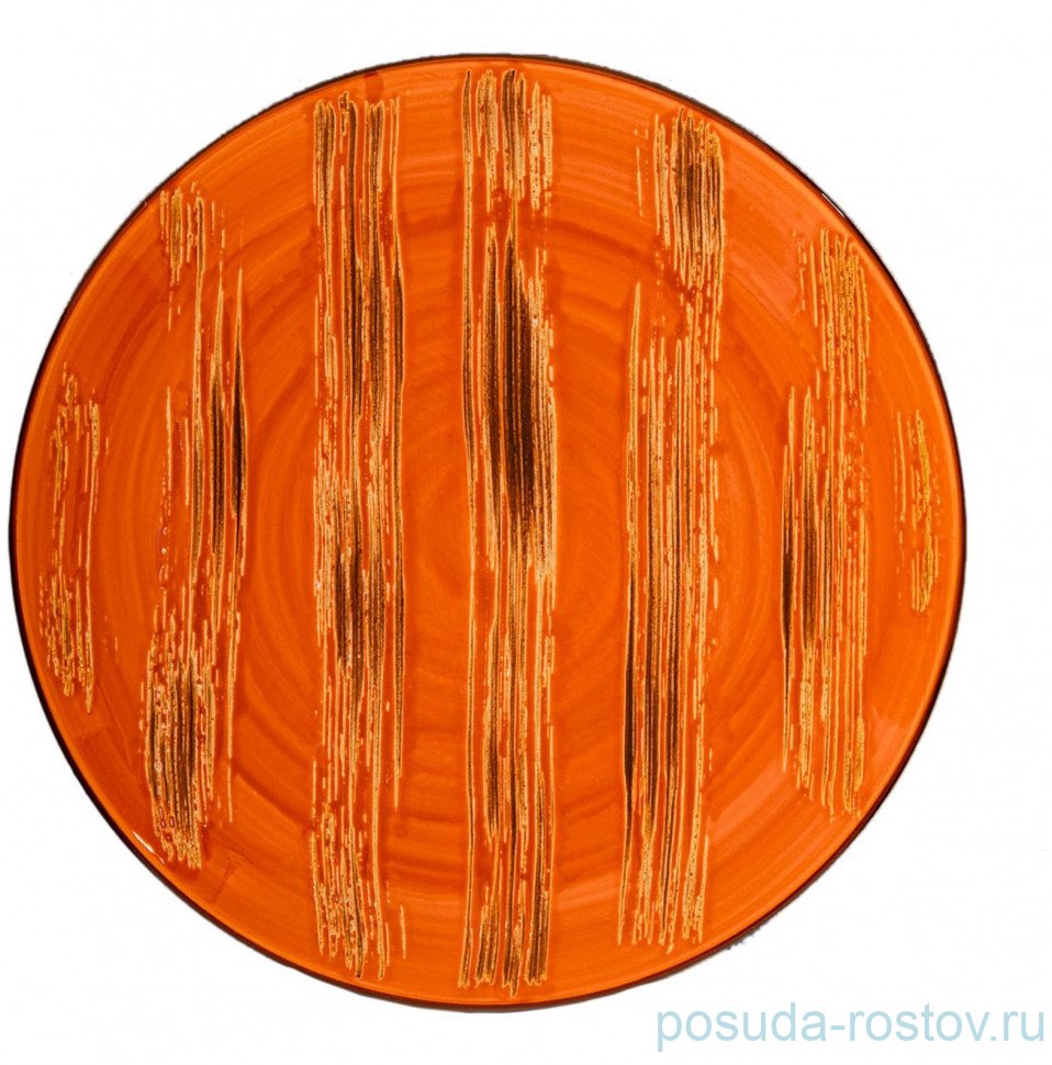 Тарелка 25,5 см глубокая оранжевая "Scratch" / 261829 Тарелка 25,5 см глубокая оранжевая "Scratch" / 261829