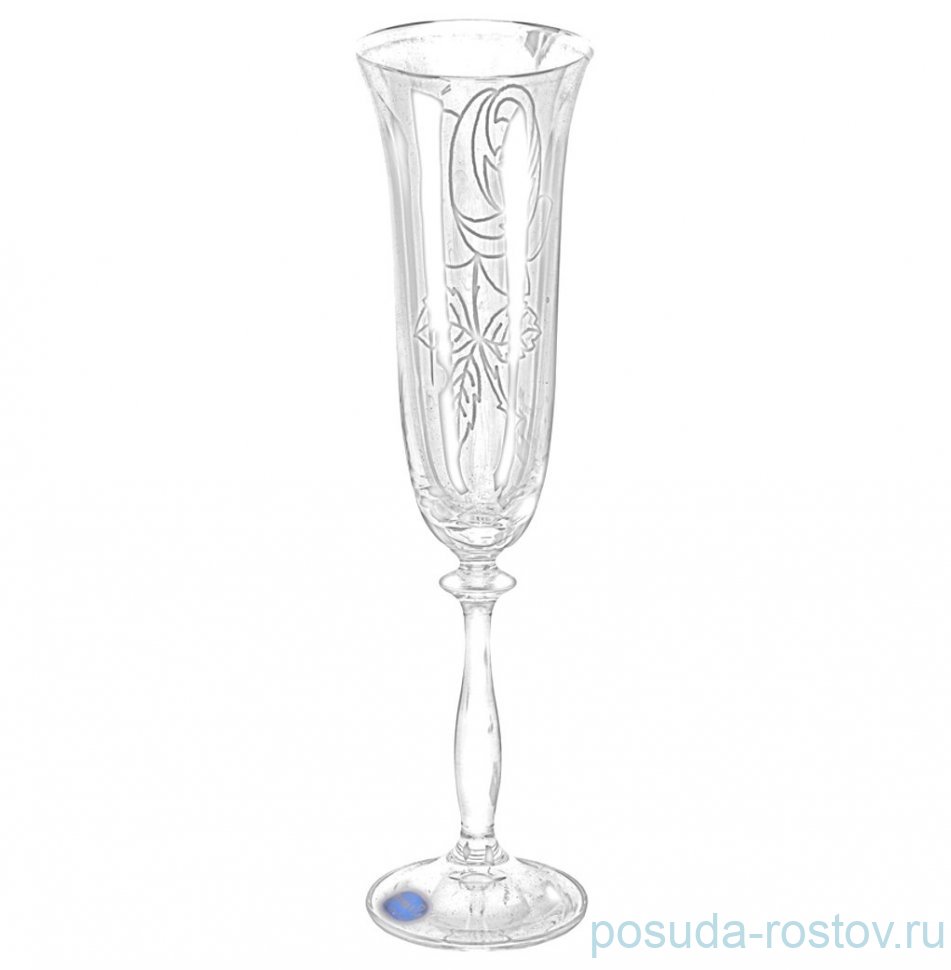 Бокалы для шампанского 190 мл 2 шт "Анжела /Матовая роза" / 109549 Бокалы для шампанского 190 мл 2 шт "Анжела /Матовая роза" / 109549