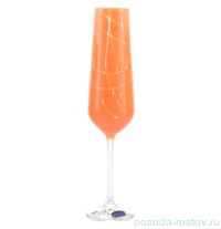 Бокалы для шампанского 200 мл 6 шт &quot;Сандра /Оранжевые&quot; / 146889