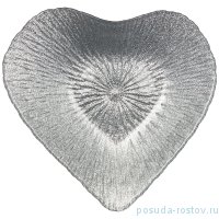 Блюдо 16 х 16 х 3 см Сердце &quot;Silver shiny /Heart&quot; / 226074