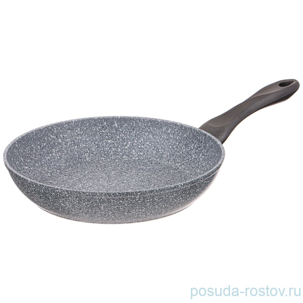 Сковорода 24 х 5 см гранитное антипригарное покрытие серая "Natural Stone" / 271273 Сковорода 24 х 5 см гранитное антипригарное покрытие серая "Natural Stone" / 271273