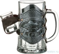 Набор 2 предмета (пивная кружка 600 мл + стопка 30 мл) &quot;Ёрш&quot; / 269344