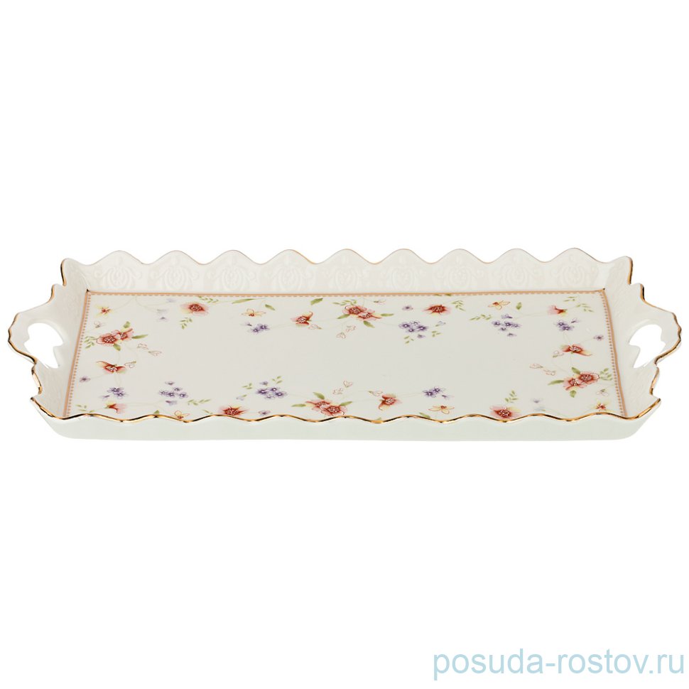Блюдо 42 х 22 х 3,5 см прямоугольное с ручками "Пасадена" / 205413