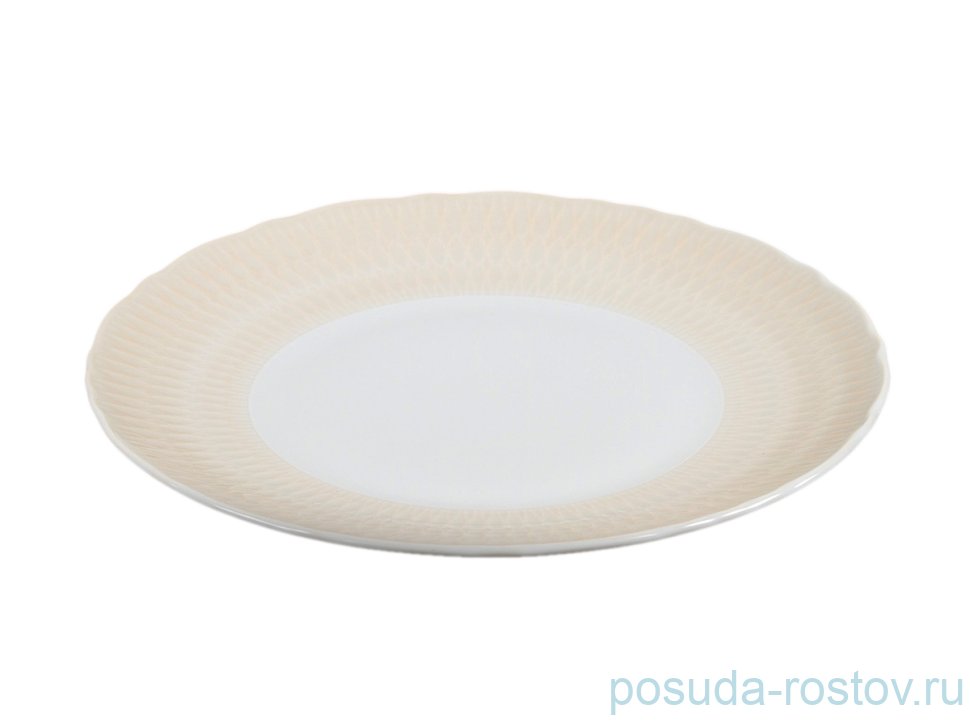 Тарелка 21 см 1 шт "София /Кремово-бежевая" / 124899 Тарелка 21 см 1 шт "София /Кремово-бежевая" / 124899