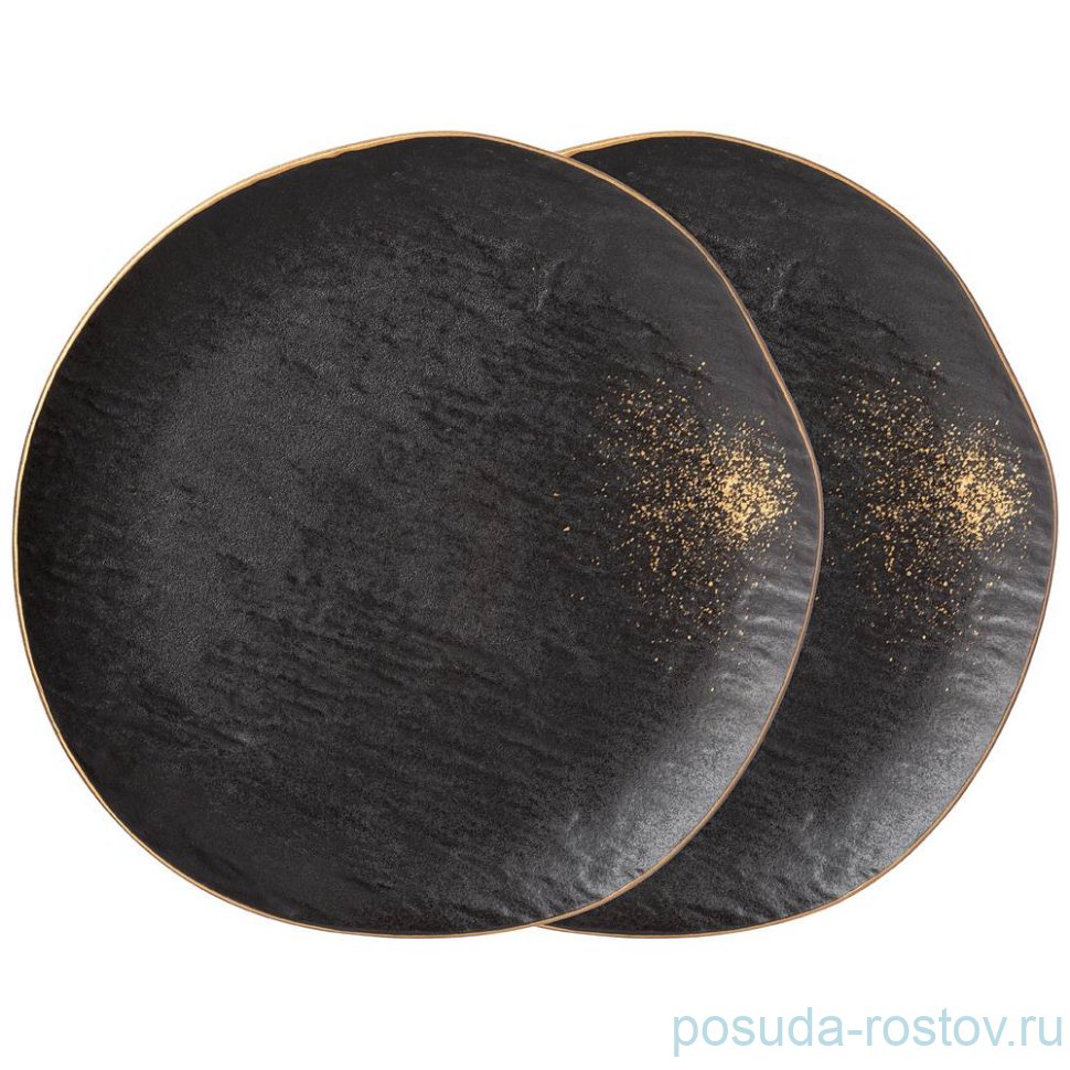Набор тарелок 26,5 см 2 шт "Midnight gold" / 275055 Набор тарелок 26,5 см 2 шт "Midnight gold" / 275055