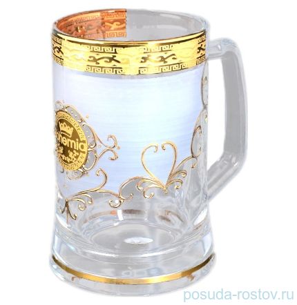Кружка для пива 500 мл &quot;Богемия /Версаче золото&quot; B-G / 113553