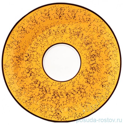 Блюдце 15 см жёлтое &quot;Splash&quot; / 261802