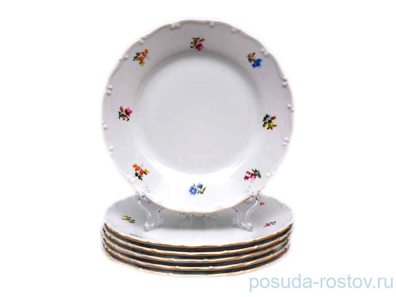 Набор тарелок 17 см 6 шт "Офелия /Мелкие цветы" / 027387 Набор тарелок 17 см 6 шт "Офелия /Мелкие цветы" / 027387