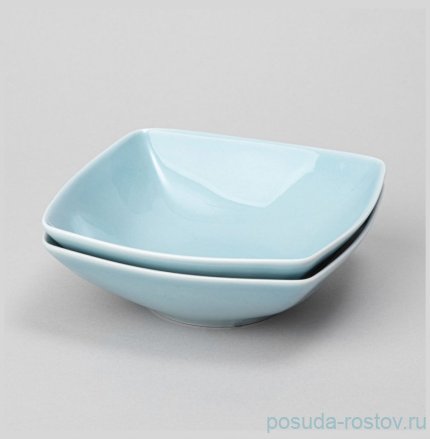 Набор салатников квадратных lefard tint 300мл (светло-голубой) 2 шт. / 348197